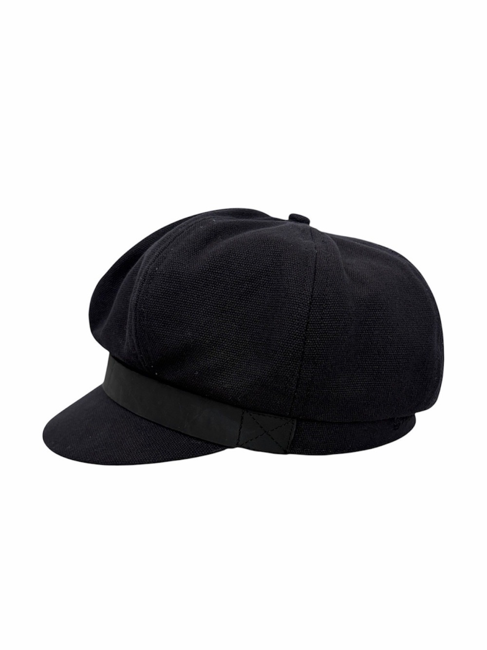 Brixton Montreal Black Cotton Canvas Fisherman Newsboy Cap Hat Men's Size XS - Picture 5 of 9